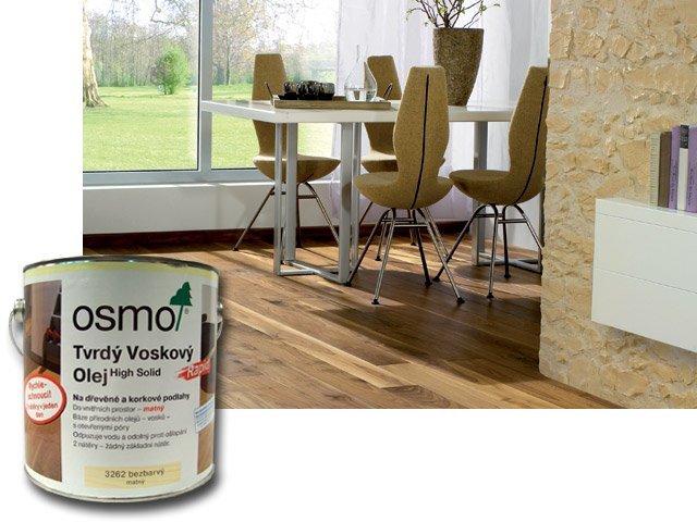 OSMO- tvrdý voskový olej RAPID bezbarvý polomat, objem:0,75 l