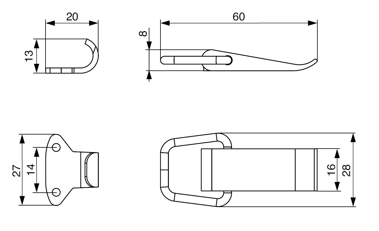 Stolová svorka 2001-600