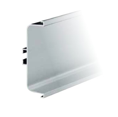 Profil pro bezúchytkové dveře C - délka 4100 mm bílá 