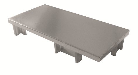 Koncovka plná k profilu J hliník, pravá 