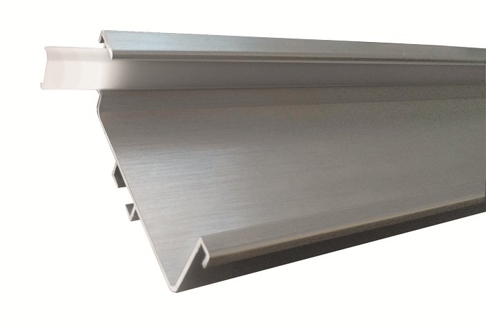 LED profil pro bezúchytkové dveře C - délka 4100 mm hliník natural