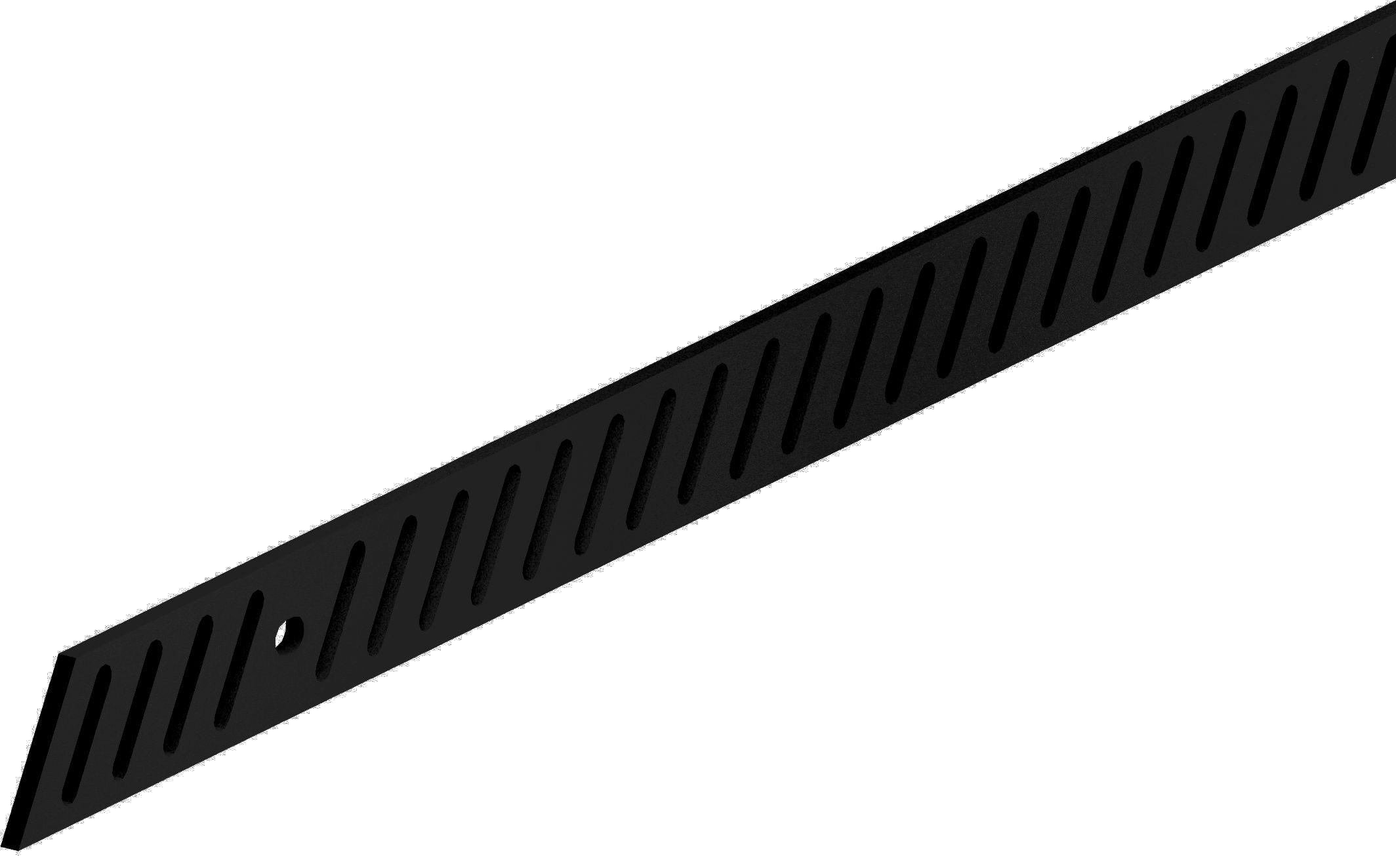 ROC DESIGN - horní kolejnice D05 ocel černá mat 195 cm, délka:195 cm