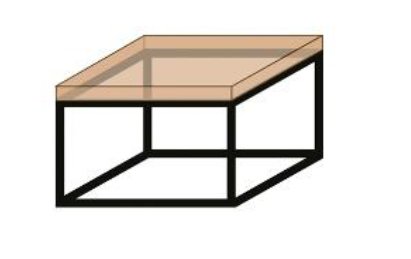 K20 systém konferenční stolek černý mat, rozměr:600x400x600 mm
