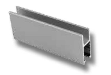 SISO Glass- lišta běžce H - hliník 2 m