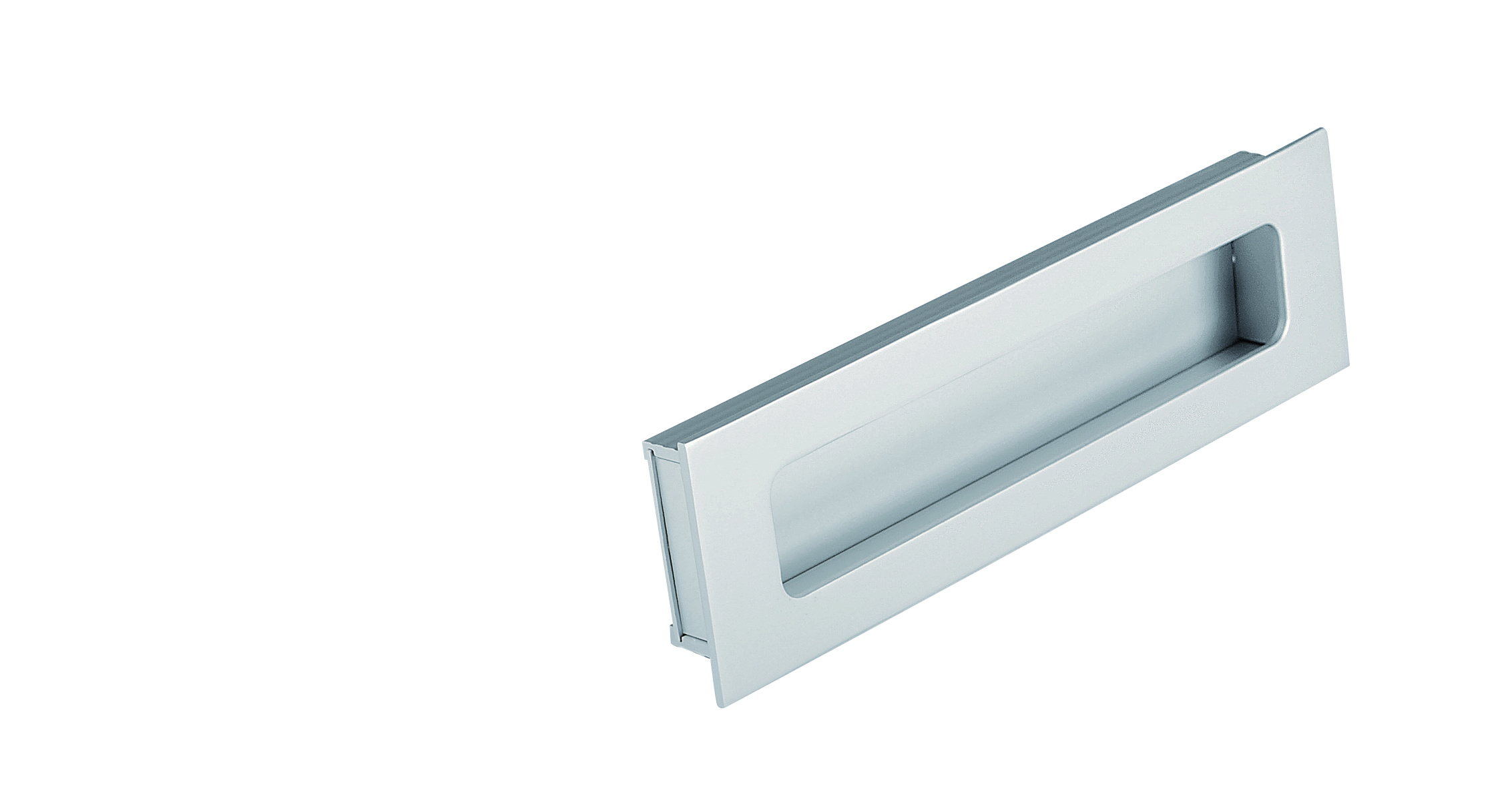 Úchytka Pesara zápustná satin chrom 128 mm            