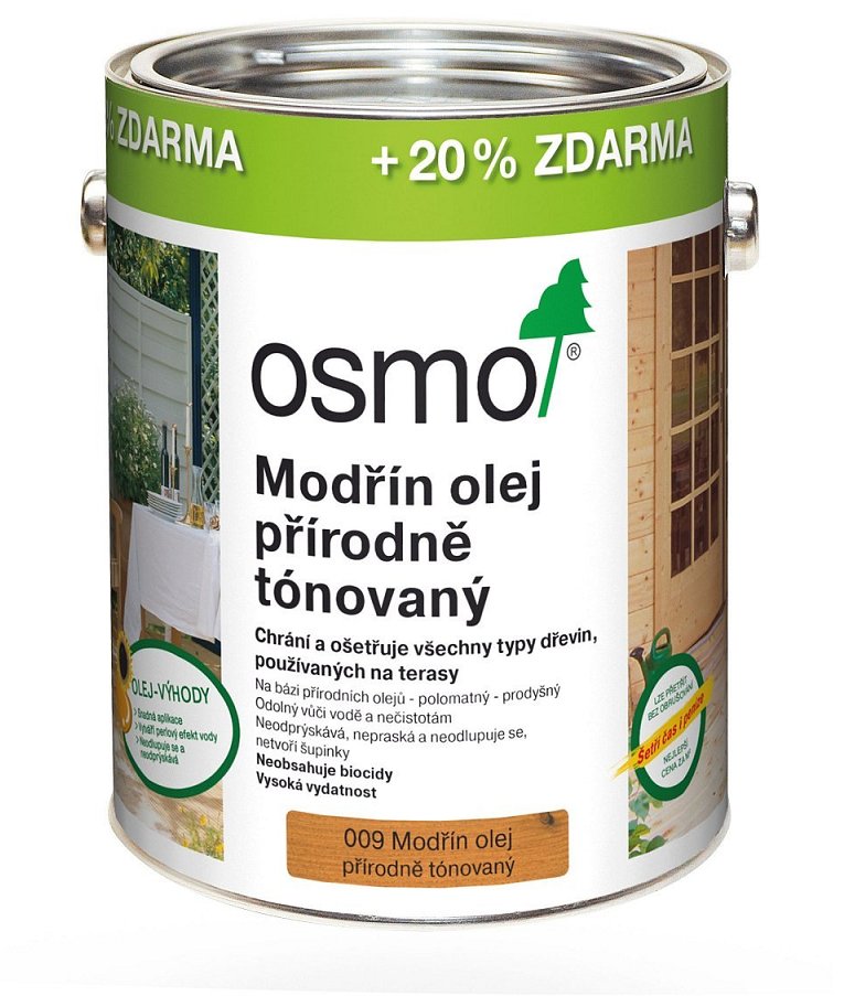 OSMO terasový olej 2,5l modřín olej 009, objem:3l