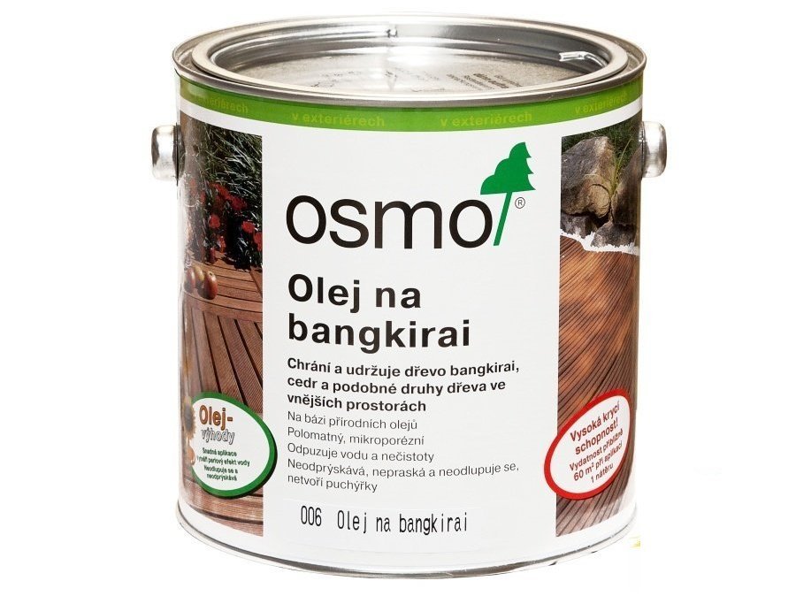 OSMO terasový olej bangkirai přírodní 006, objem:2,5 l