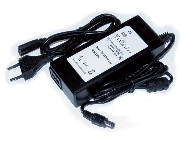 LED napáječ s kabelem 12V 84W, typ:48W
