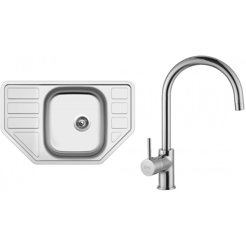 Set Sinks CORNO 770 V matný 0,6 mm + baterie, 