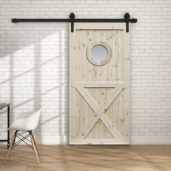 THOR sada na posuvné interiérové dveře na 100 kg včetně kolejnice 300 cm