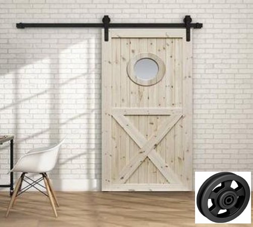 THOR NEW sada na posuvné interiérové dveře na 100 kg včetně kolejnice 300 cm