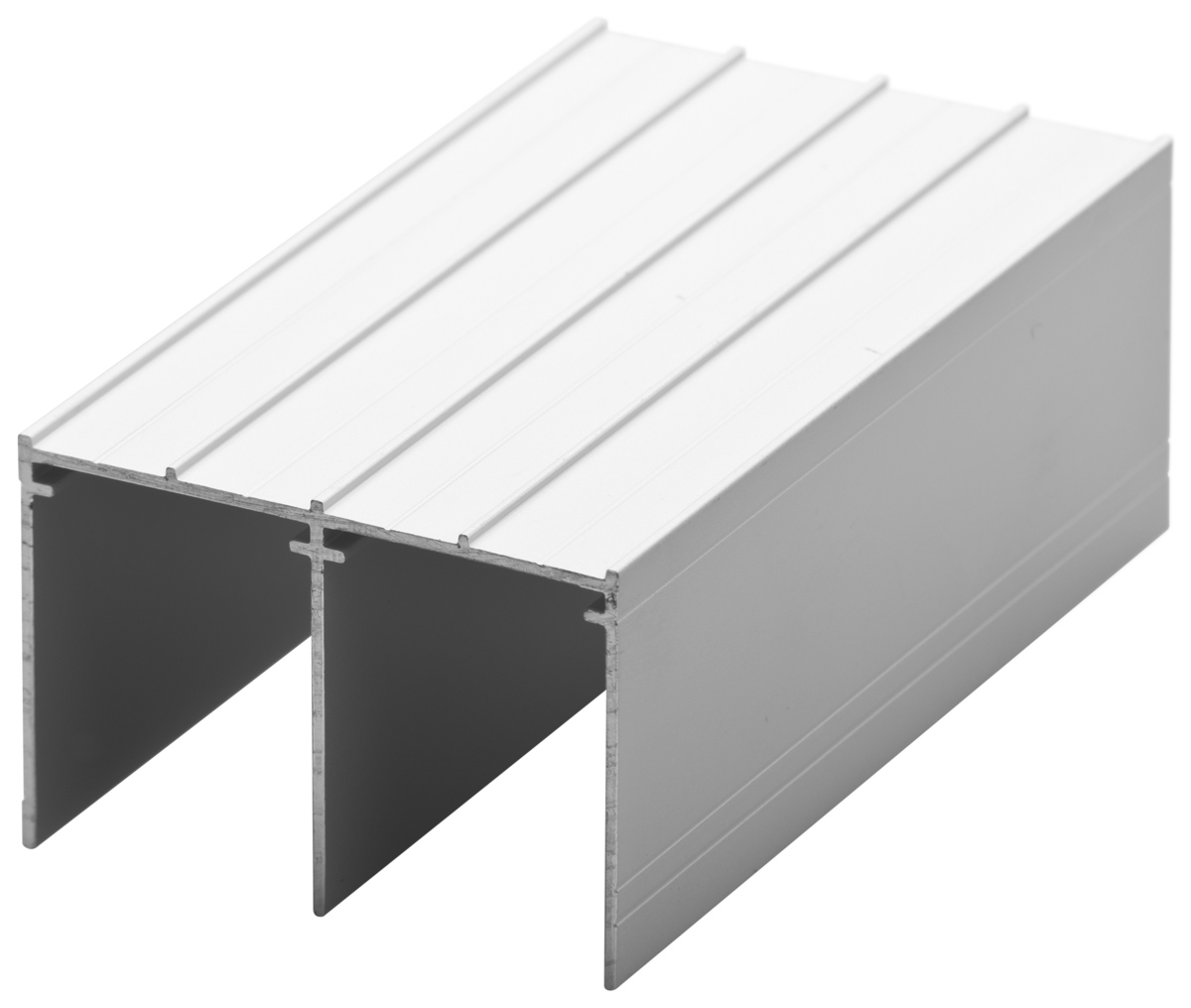 ALUPROFIL- kolejnice horní šířka 56 mm , barva:BronzDélka:4,05 m