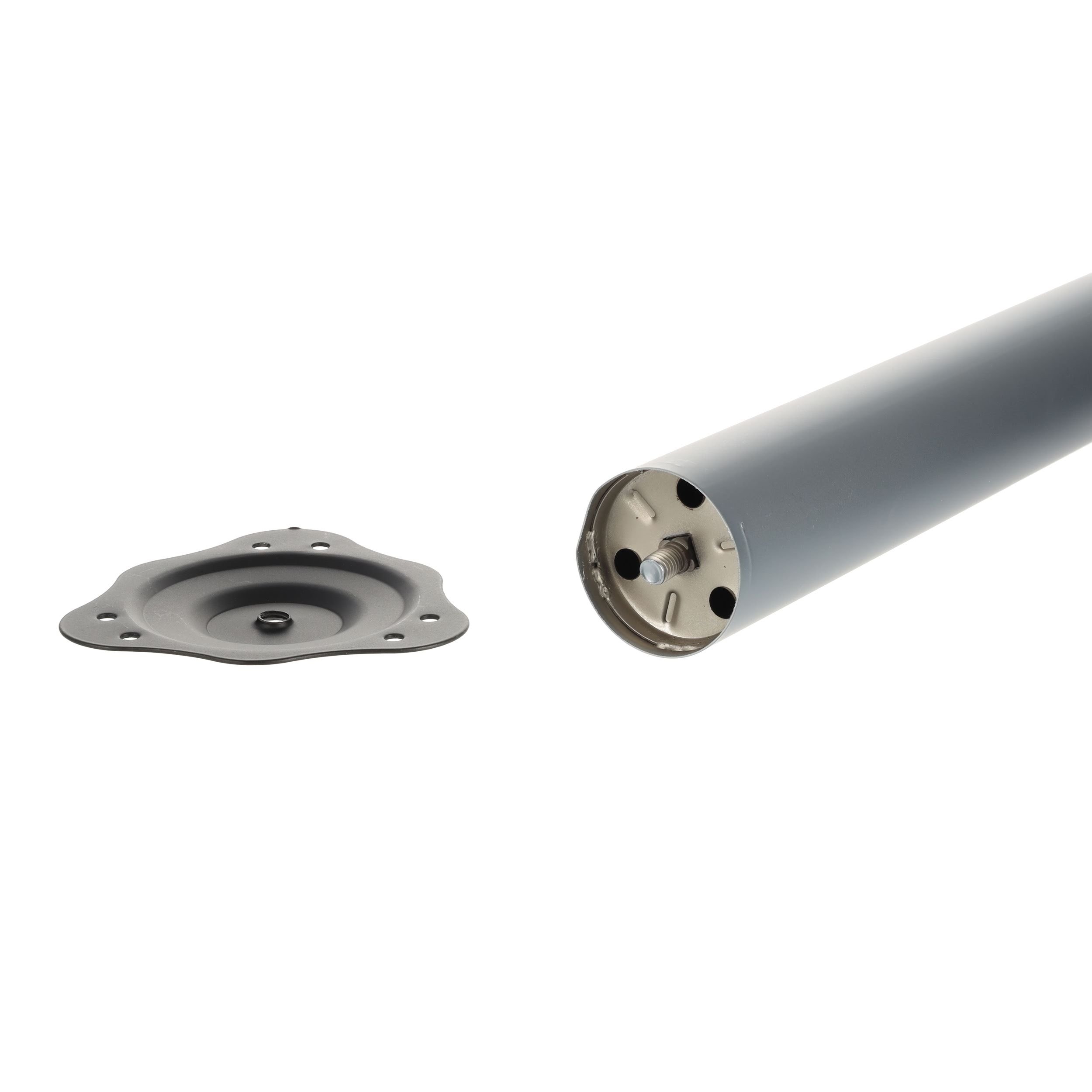 stolová noha výška 710 mm - nerez, barva:Šedá