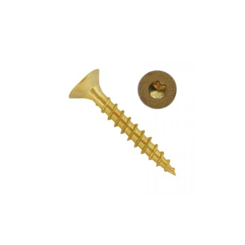 vrut do dřeva ZH TORX zinek žlutý T30 pr. 6 mm BAL = 200 ks , Délka:80 mmpočet:150 ksZávit:Celý