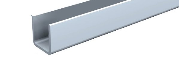 Herkules Plus spodní vodící U profil 17x25 mm 3 m