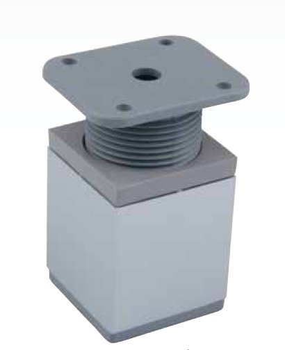 Soklová nožka NA 02R- 40x 40 mm s regulací , barva:Eloxovaný hliníkVýška:60 mm