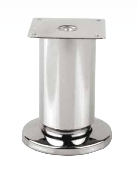 Soklová nožka S13 pr.50 mm imitace nerezi, Výška:80 mm