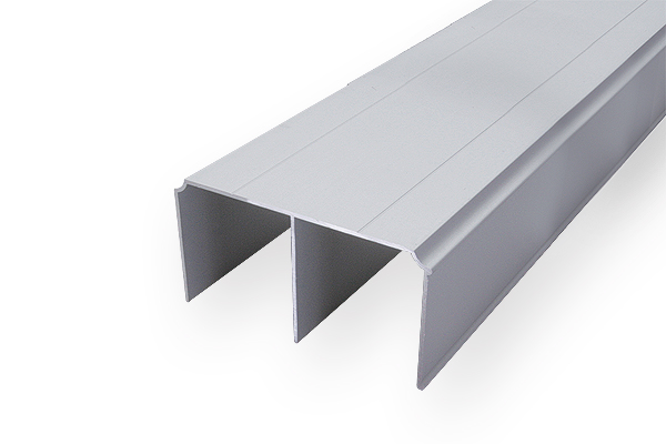 ALUPROFIL- kolejnice horní šířka 75mm , barva:BronzDélka:2,35 m