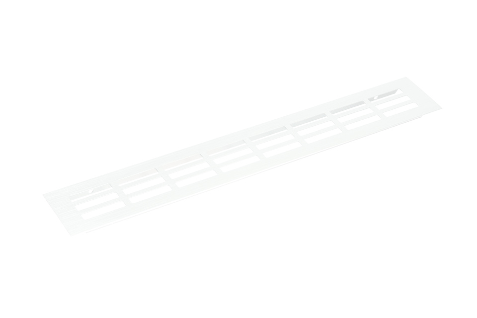Větrací mřížka hliníková š.80 mm bílá barva - 1000mm, Délka:250 mm