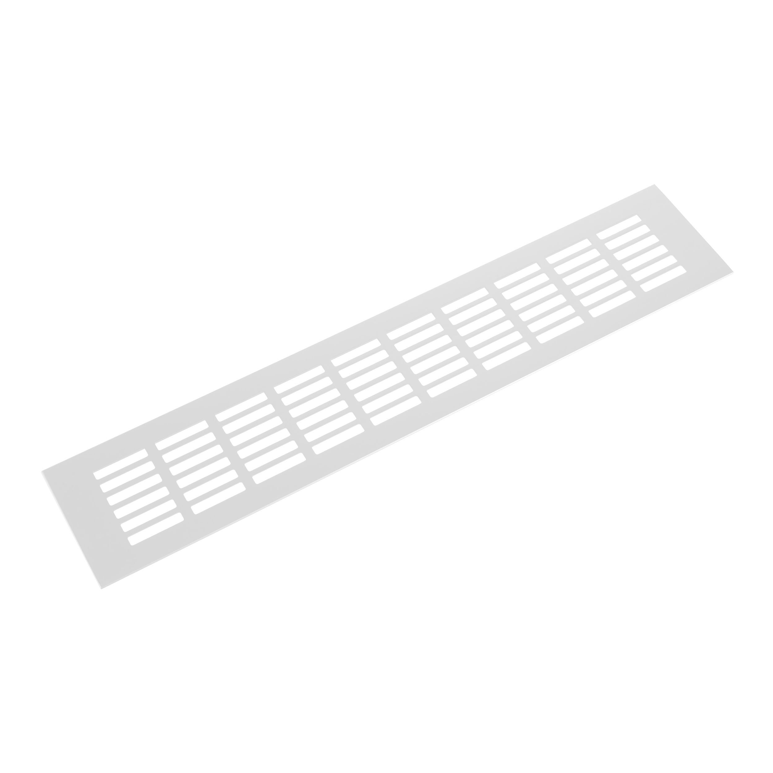 Větrací mřížka hliníková š.100 mm imitace nerezi, Délka:600 mm