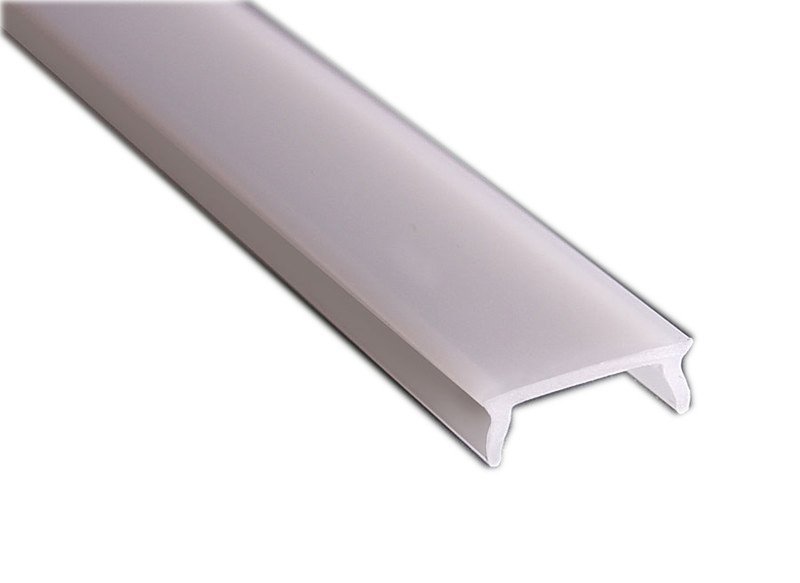 Krycí pásek naklapávací pro LED profil navrch LL-08 - 3 m , typ:mléčný