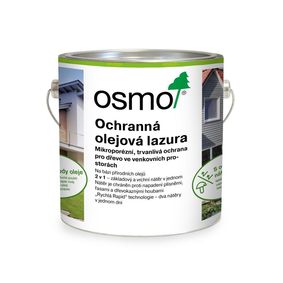 OSMO ochranná olejová lazura Effekt, objem:0,75lBarva:stříbrný akát