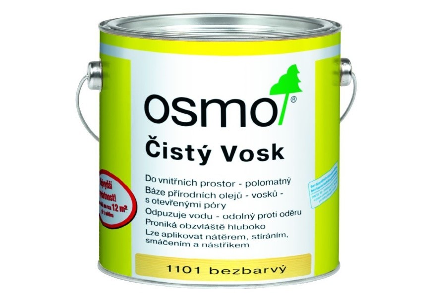 OSMO čistý vosk pro exotické dřeviny, objem:2,5lBarva:bezbarvá