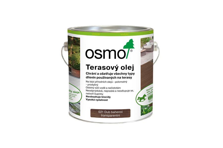 OSMO terasový olej dub bahenní 021, objem:0,75l