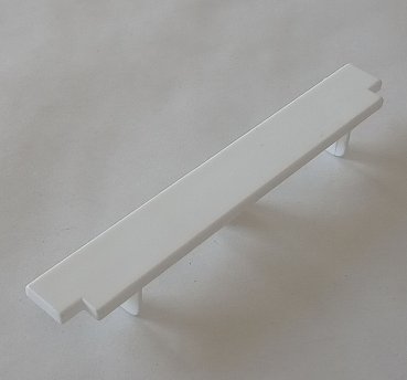 Koncovka bílá pro plastový sokl, Výška:120mm