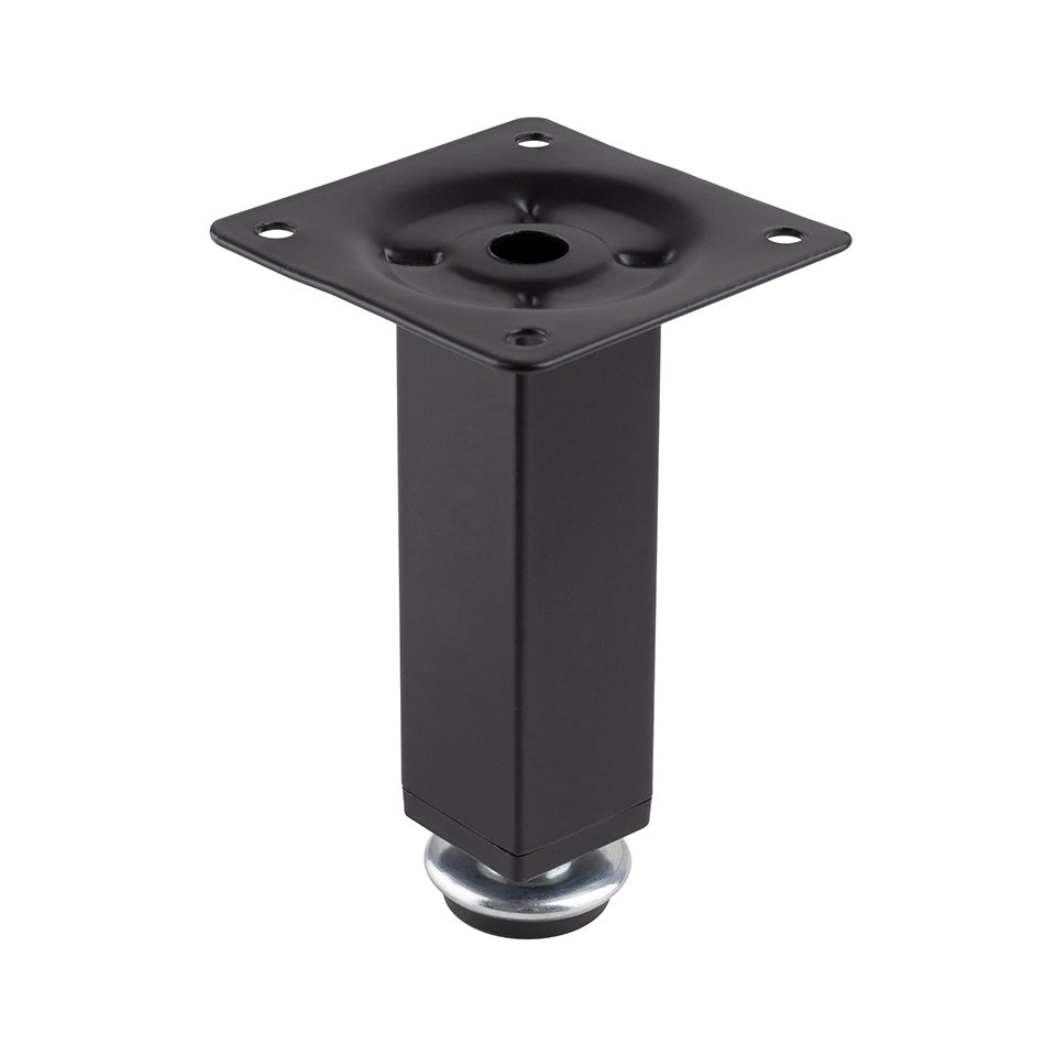 soklová nožka NA 02R - 25 x25 černá mat, Výška:120 mm