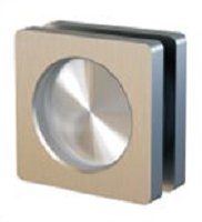 Úchytka samolepící pro skleněné dveře hranatá nerez