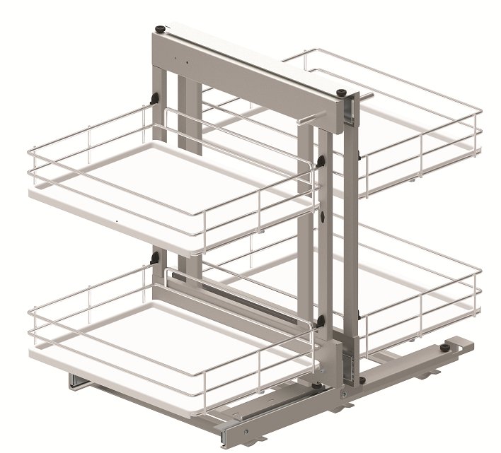 Box rohový CORNER COMFORT White plné dno Cr/bílý