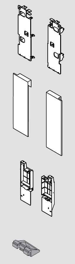 Legrabox ZI7.0CS0 čelní příchyt vnitřní zásuvka C černý