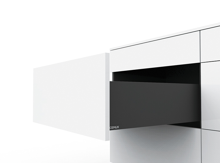 Cemux H Box SLIM zásuvka antracit H167