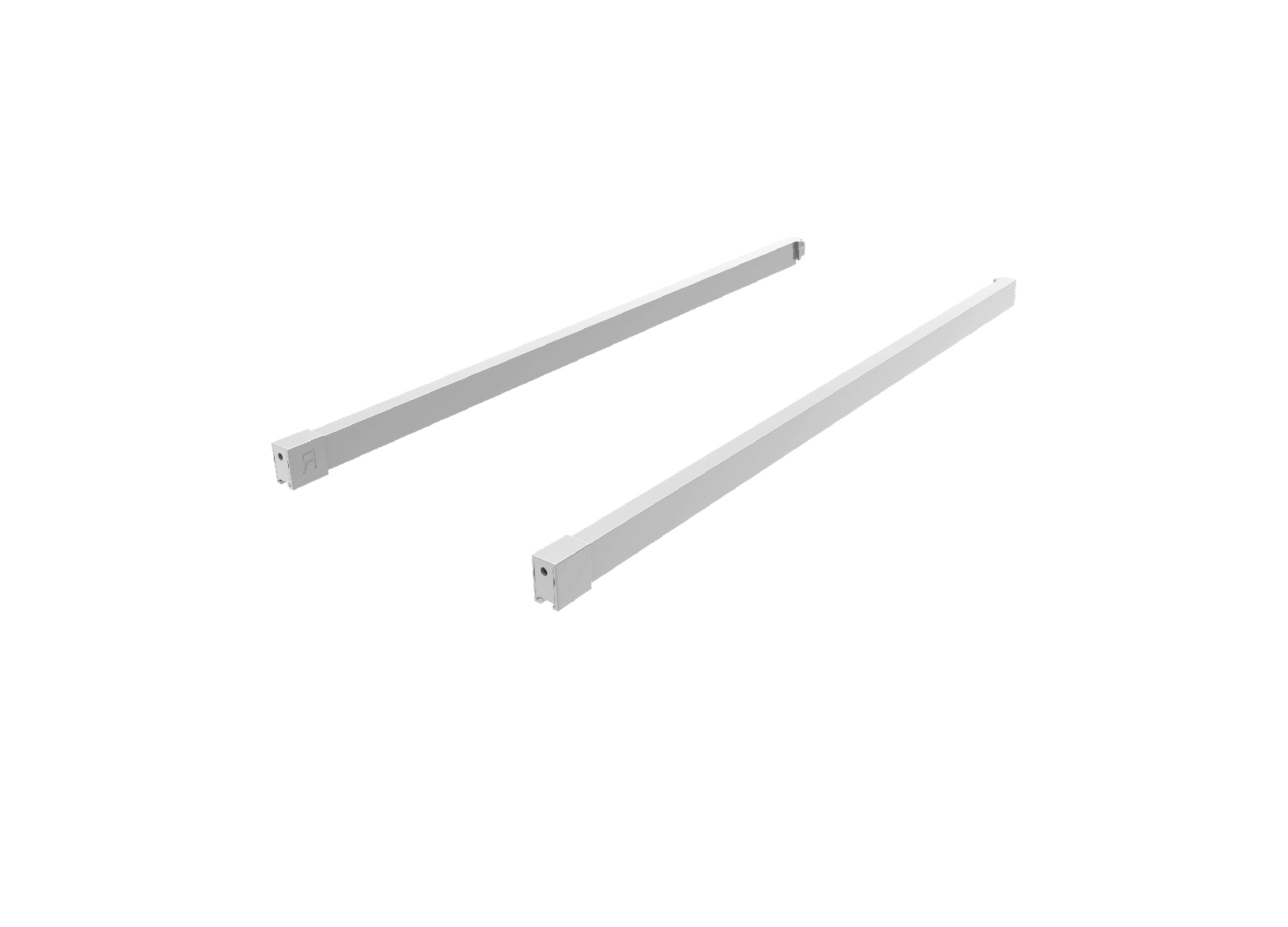 Cemux A Box zásuvka bílá podélný reling, Délka:450 mm
