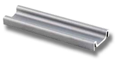 SISO Glass- lišta spodní hliník 2 m