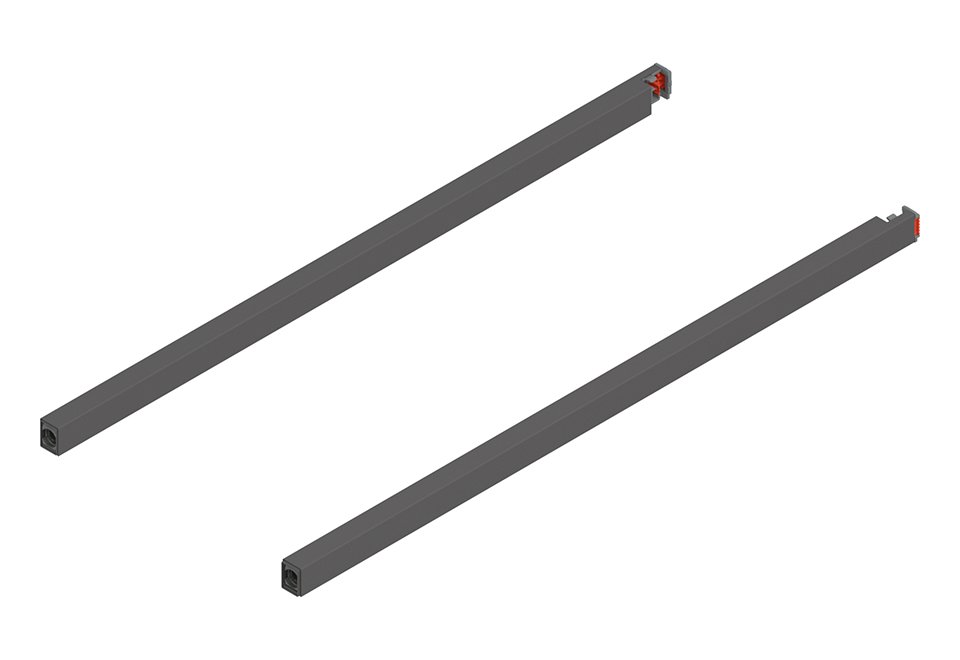 BLUM MERIVOBOX podélný reling tmavě šedá mat OG-M