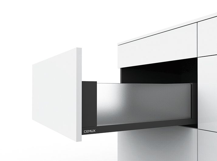 Cemux H Box SLIM skleněné bočnice antracit H167/500 mm