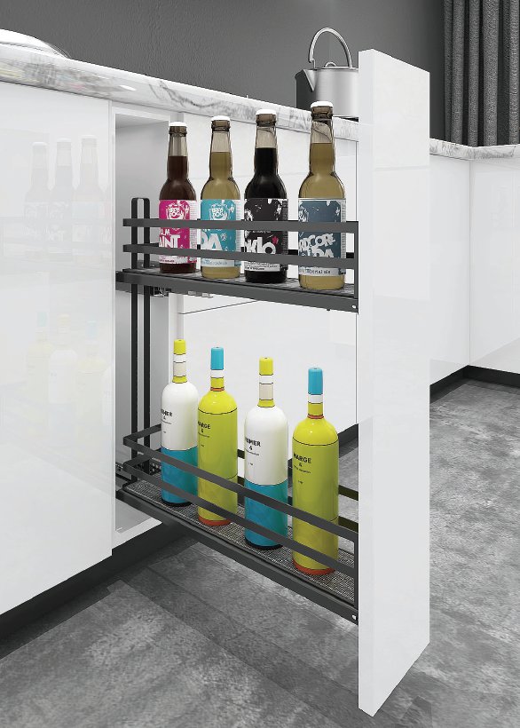 Cemux Classic dvojkoš plné dno s tlumením 200 mm antracit