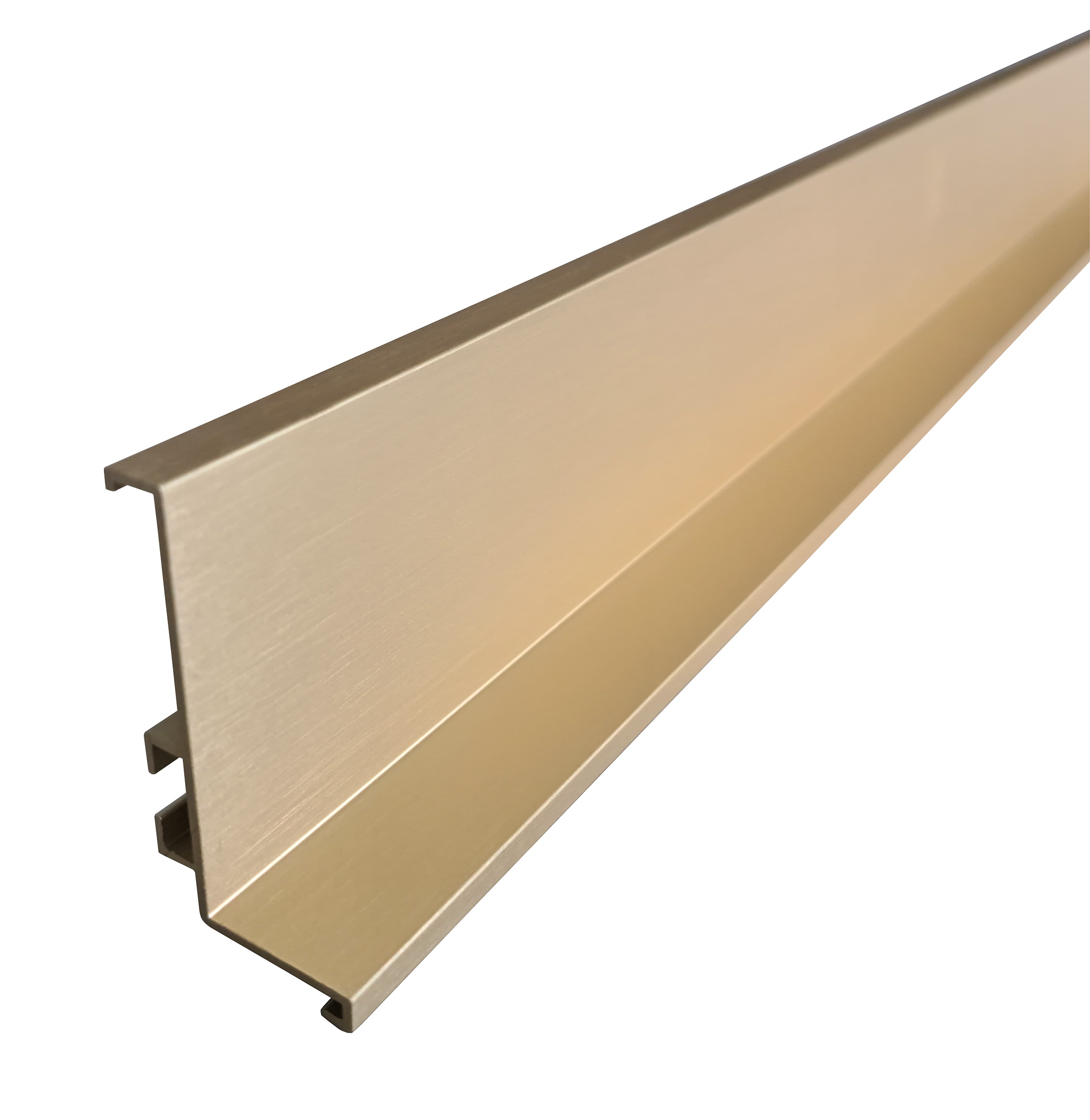 Profil pro bezúchytkové dveře J- délka 4100 mm zlatá broušená