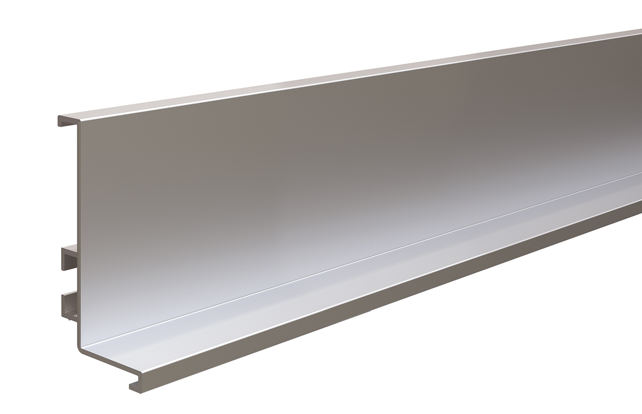 profil pro bezúchytkové dveře - J -2050mm hliník natural