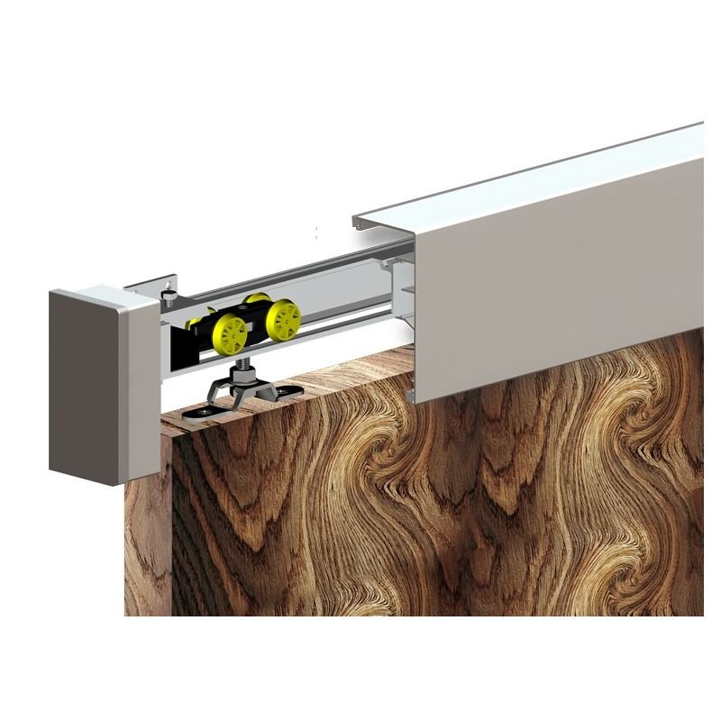 HERKULES - krycí profil Al 2010 mm typ A- pro horní kolejnici 25mm -dřevěné a skleněn. dveře