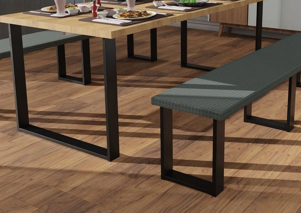 ARdesign stolová podnož pro lavici U, 450 černá