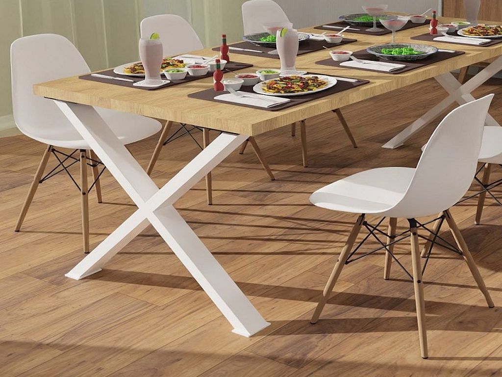 ARdesign stolová podnož X, 710 bílá