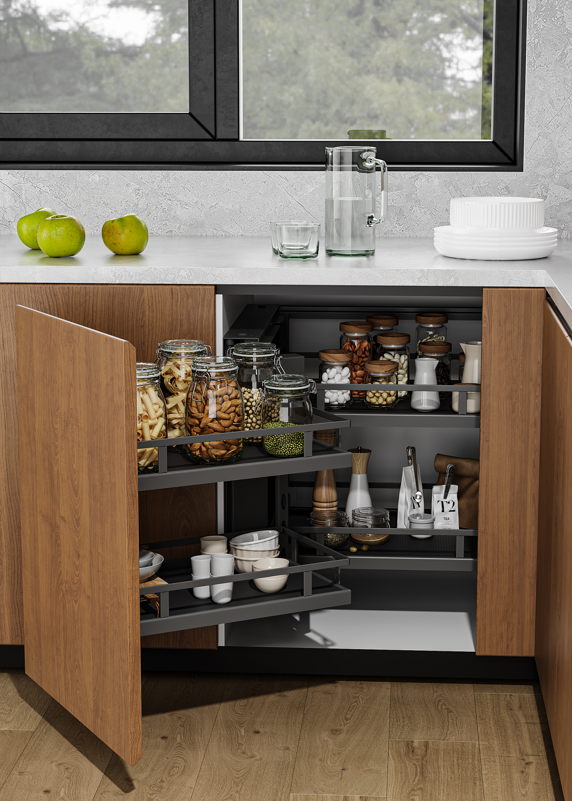 Cemux Corner Front  Style s tlumením antracit 