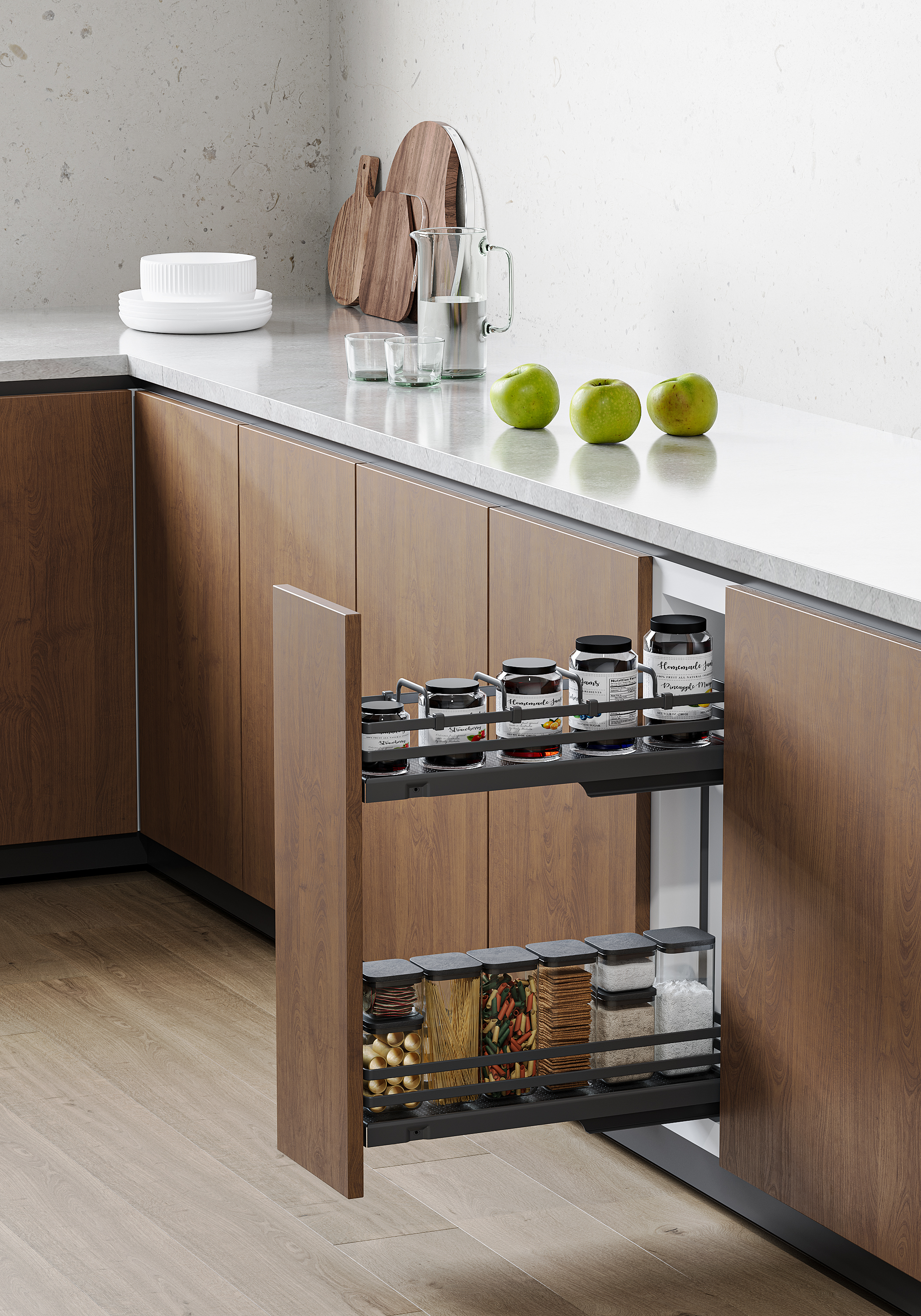 Cemux Style 20-3D plné dno tlumení antracit