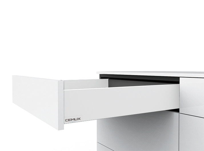 Cemux H Box SLIM zásuvka TIP-ON bílá H84