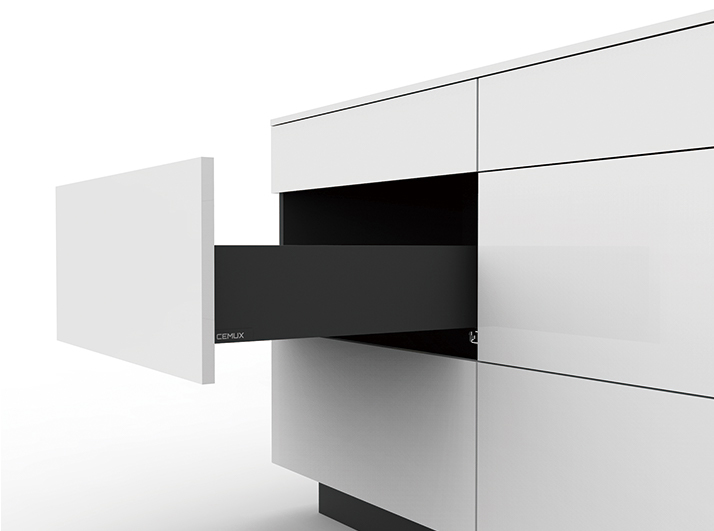 Cemux H Box SLIM zásuvka TIP-ON antracit H116