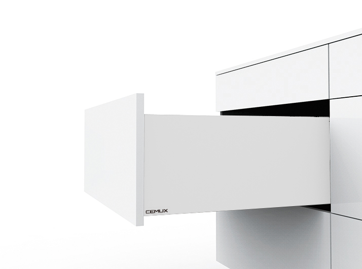 Cemux H Box SLIM zásuvka TIP-ON bílá H199