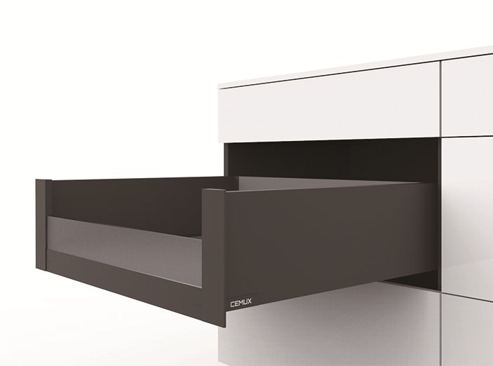 Cemux H Box SLIM vnitřní zásuvka antracit H167 čelní sklo H70